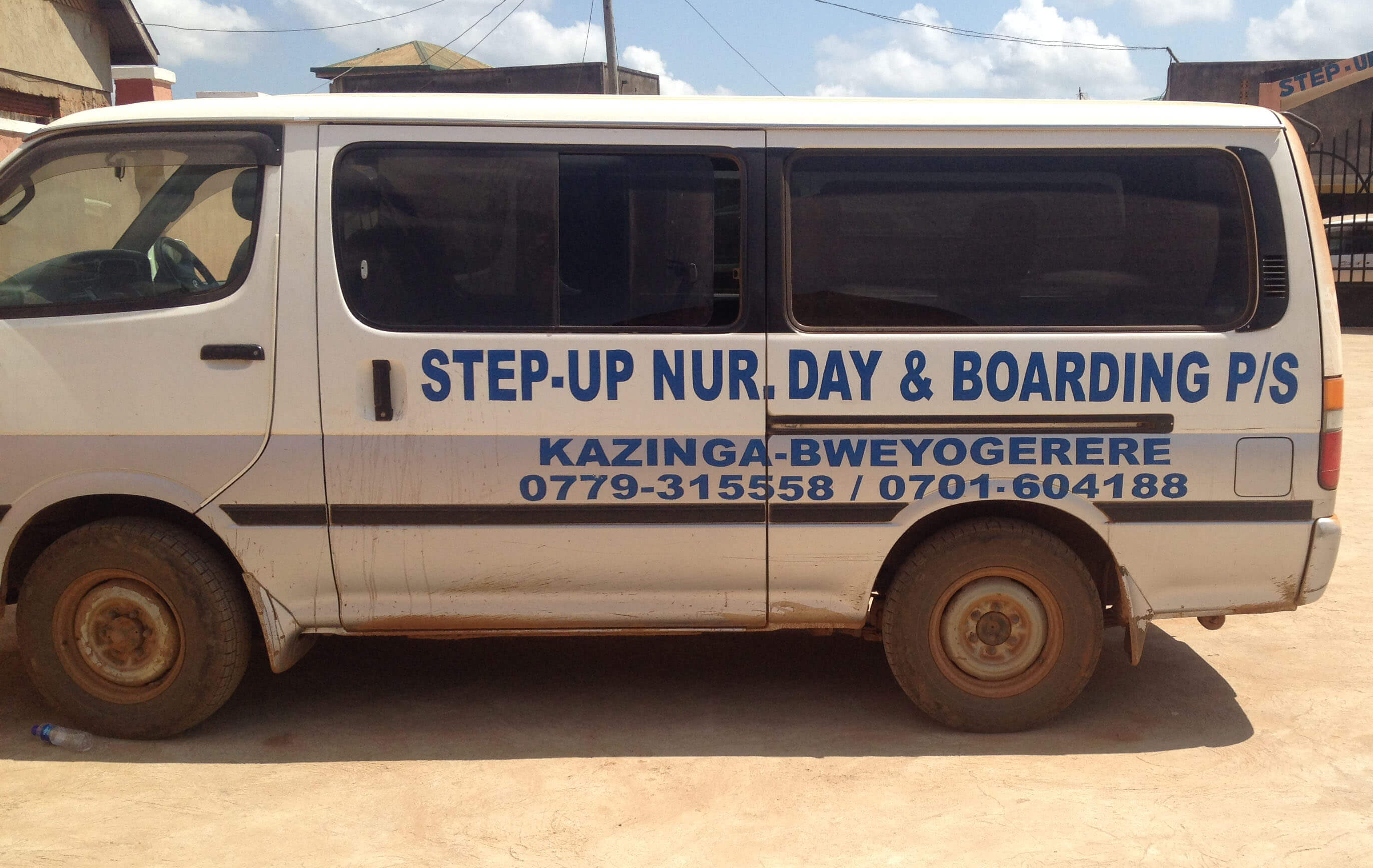 step up nursery and primary school bweyogerere school van